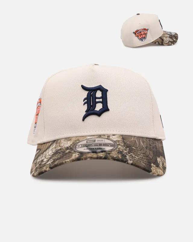 New Era Detroit Tigers 'Realtree Visor' 9FORTY A-Frame Snapback Cream/Camo made by New Era