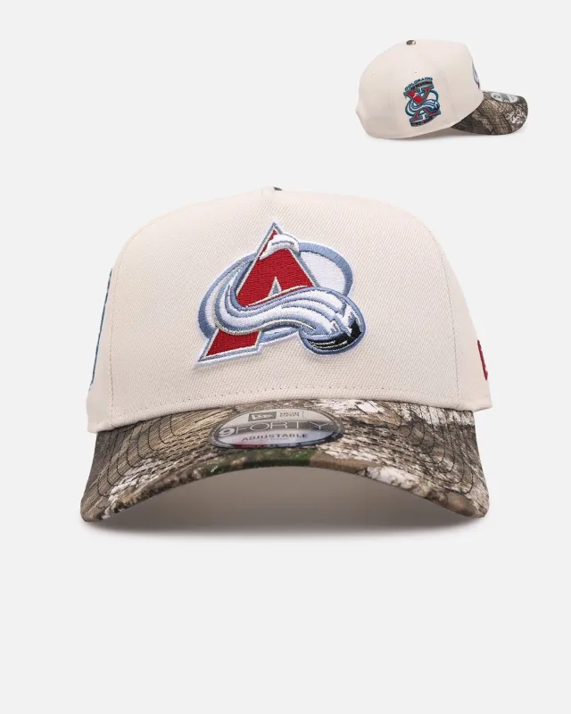 New Era Colorado Avalanche 'Realtree Visor' 9FORTY A-Frame Snapback Cream/Camo made by New Era