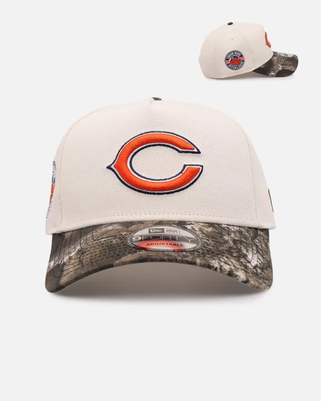 New Era Chicago Bears 'Realtree Visor' 9FORTY A-Frame Snapback Cream/Camo made by New Era