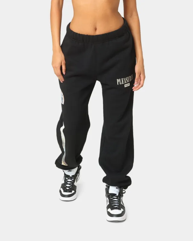 HUF X Pleasures Spore Fleece Pants Black sold by Culture Kings