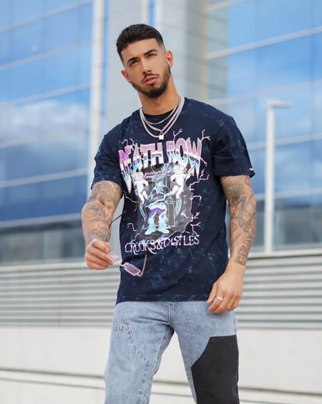 Crooks & Castles X Death Row Records Core Electric T-Shirt Black sold by Culture Kings