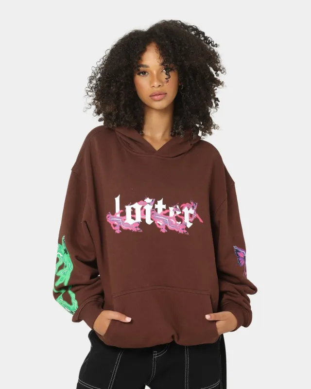 Loiter Electro Butterfly Hoodie Brown sold by Culture Kings
