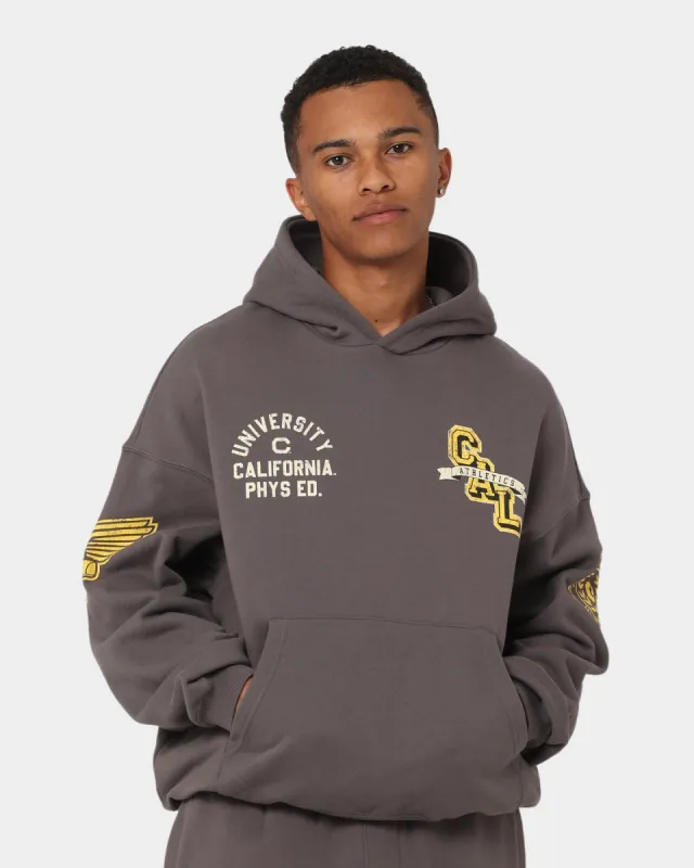 The New Establishment College Captain Berkeley Hoodie Vintage Charcoal sold by Culture Kings