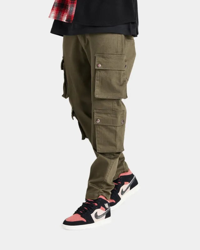 Sik Silk Loose Fit Cargo Pants Khaki sold by Culture Kings