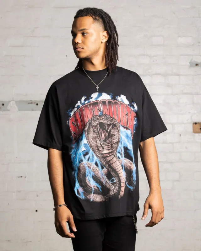 Saint Morta Cobra Boxy T-Shirt Black sold by Culture Kings