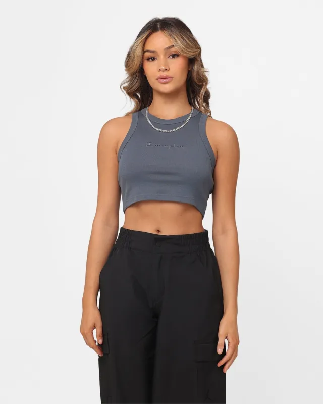 Champion Women's Heritage Cropped Rib Tank Top Smokey Eye sold by Culture Kings