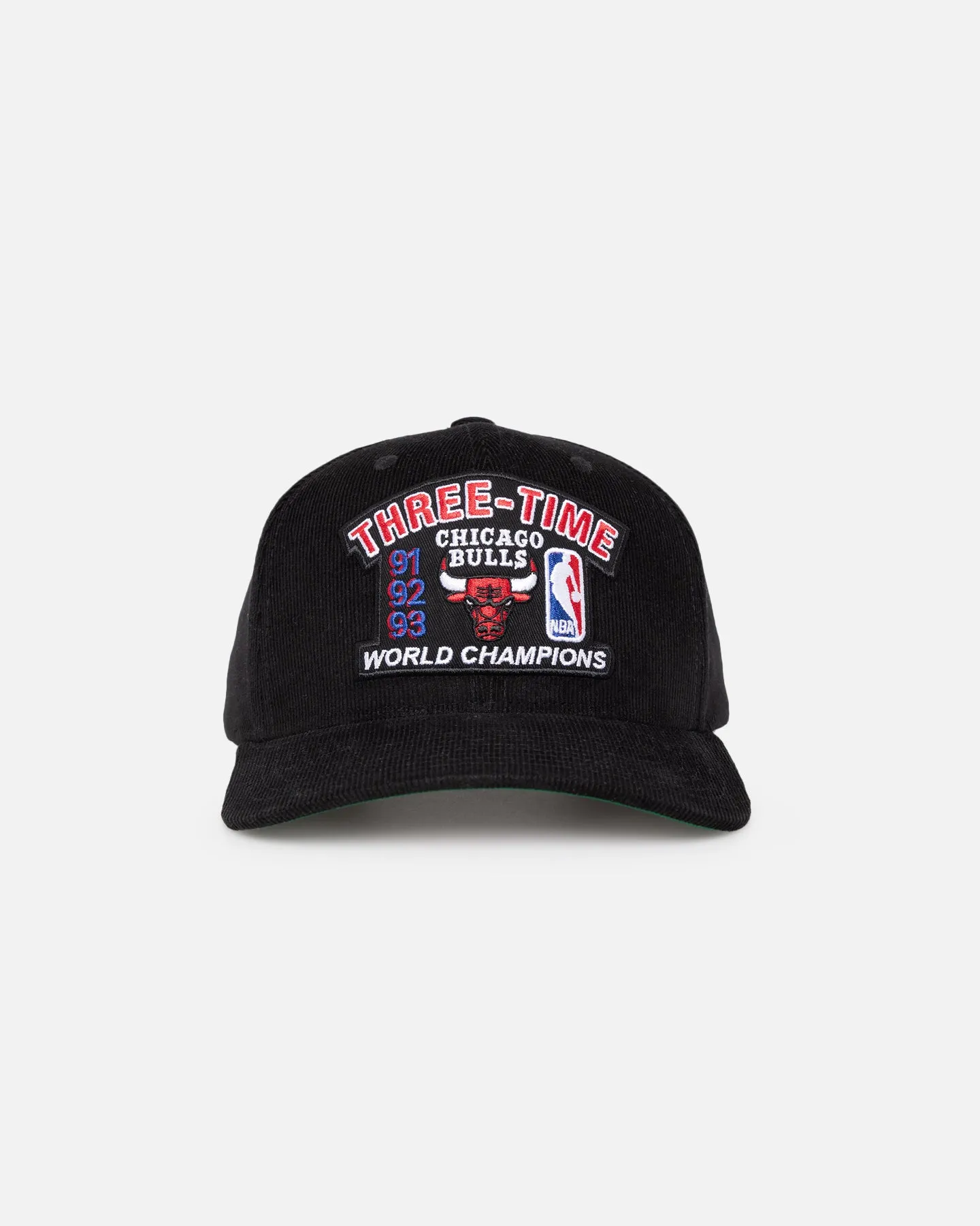 Mitchell & Ness Chicago Bulls 3 Time OG Corduroy Snapback Black sold by Culture Kings