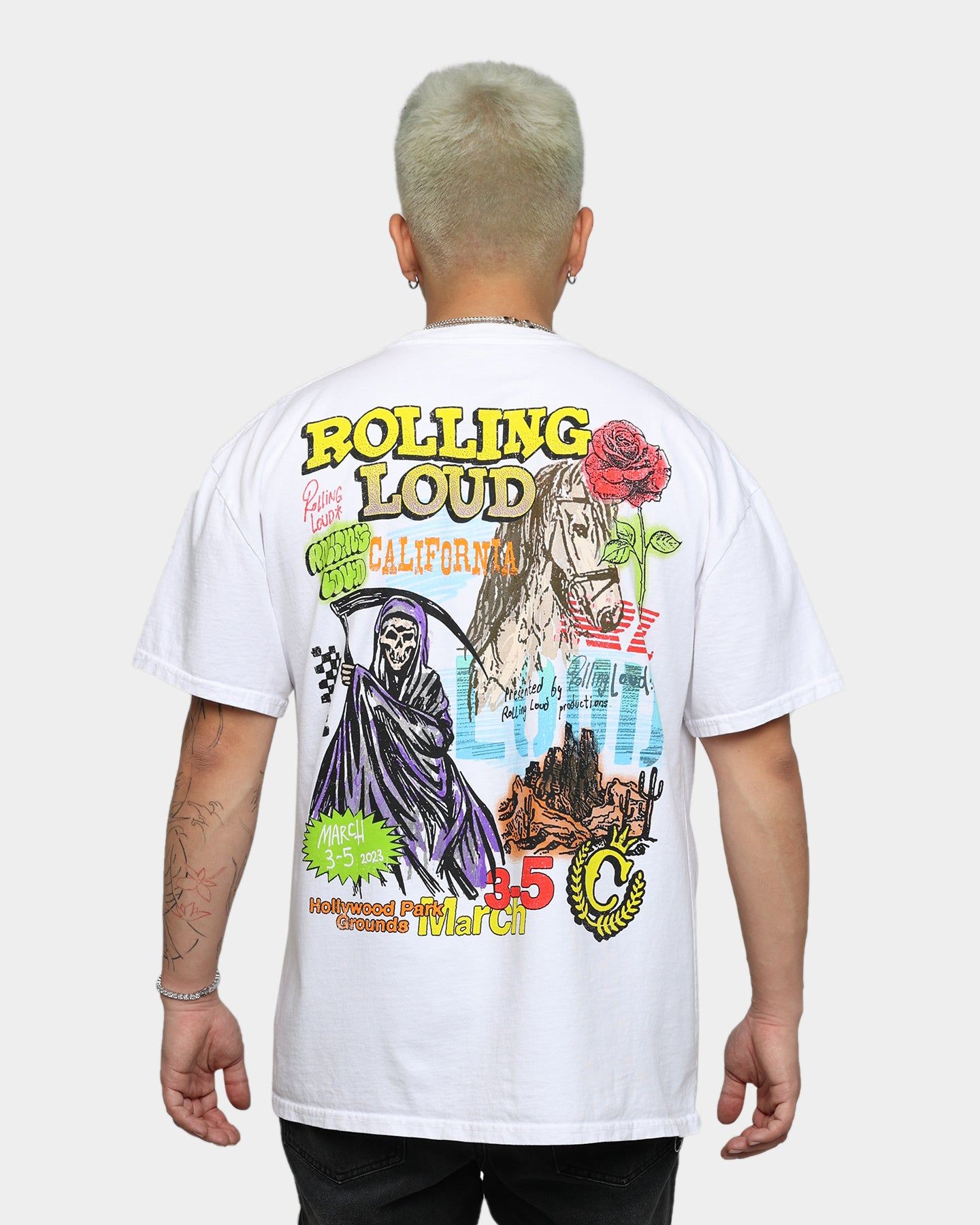 Rolling Loud Rolling Loud Scrapbook T-Shirt White sold by Culture Kings product image thumbnail 5