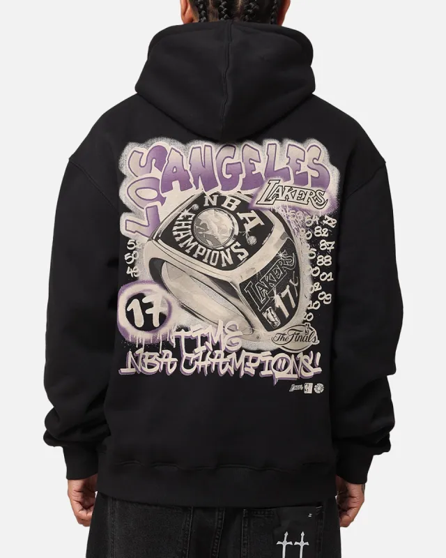 Mitchell & Ness Los Angeles Lakers Champs Graffiti Hoodie Faded Black sold by Culture Kings
