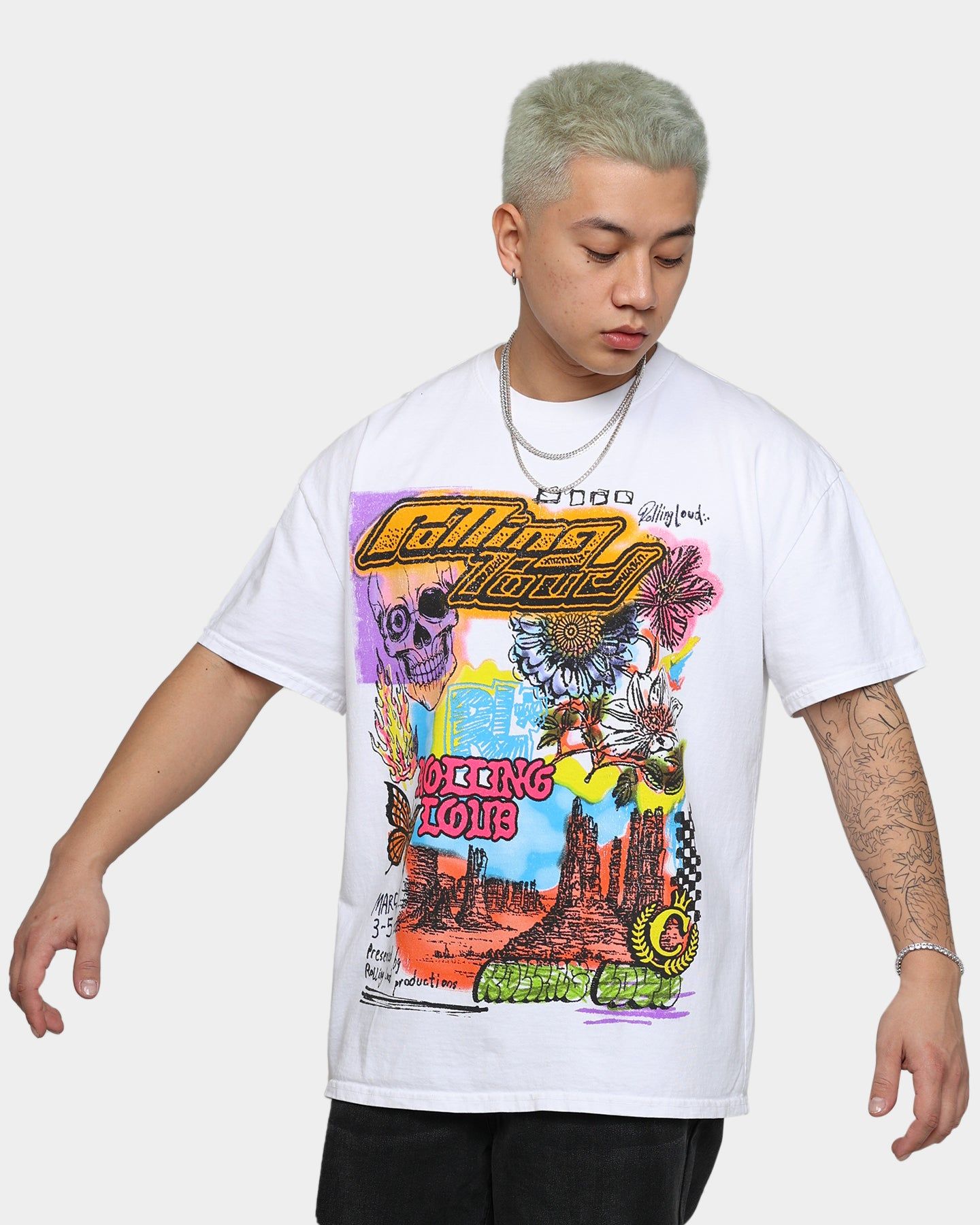 Rolling Loud Rolling Loud Scrapbook T-Shirt White sold by Culture Kings