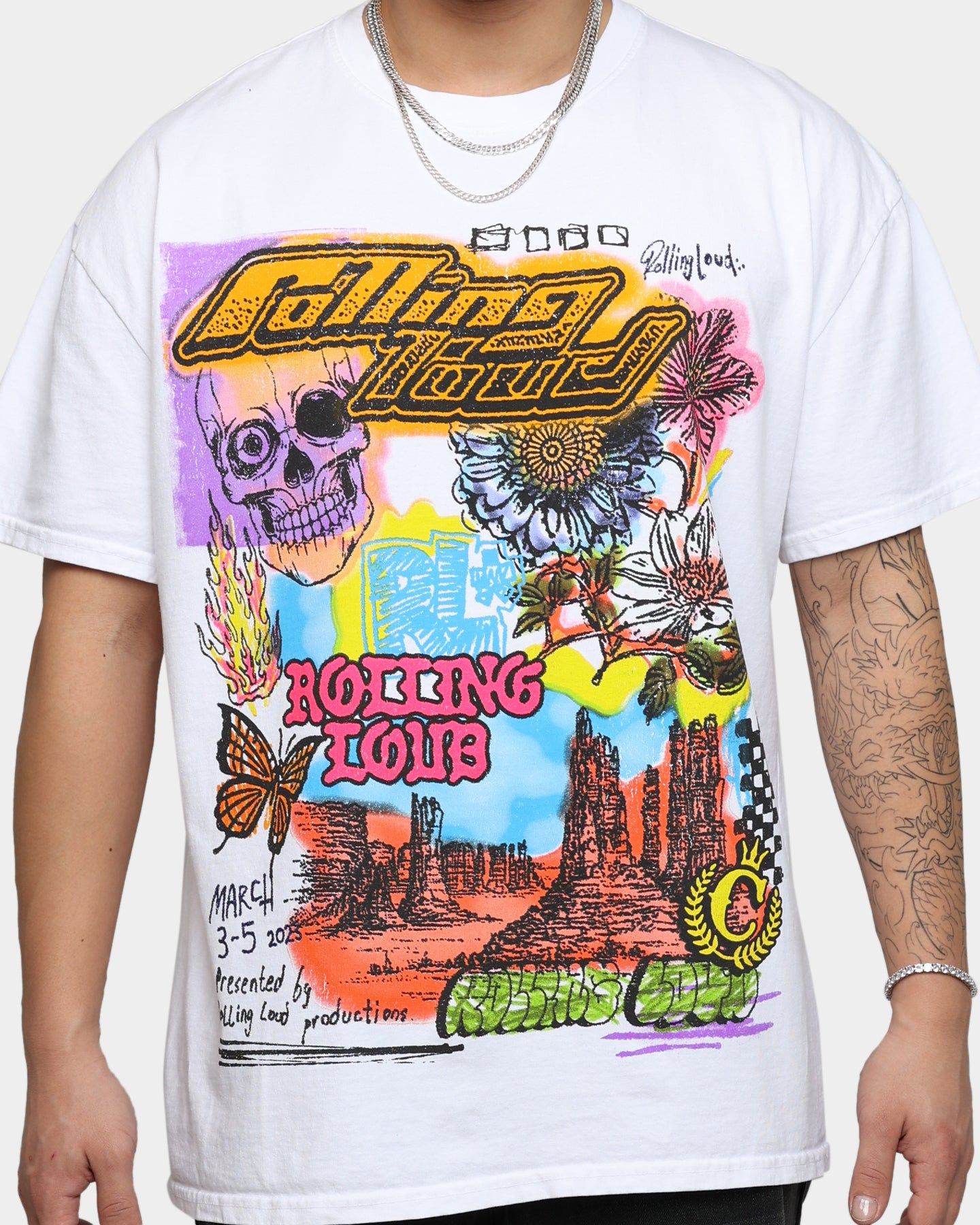 Rolling Loud Rolling Loud Scrapbook T-Shirt White sold by Culture Kings product image thumbnail 4
