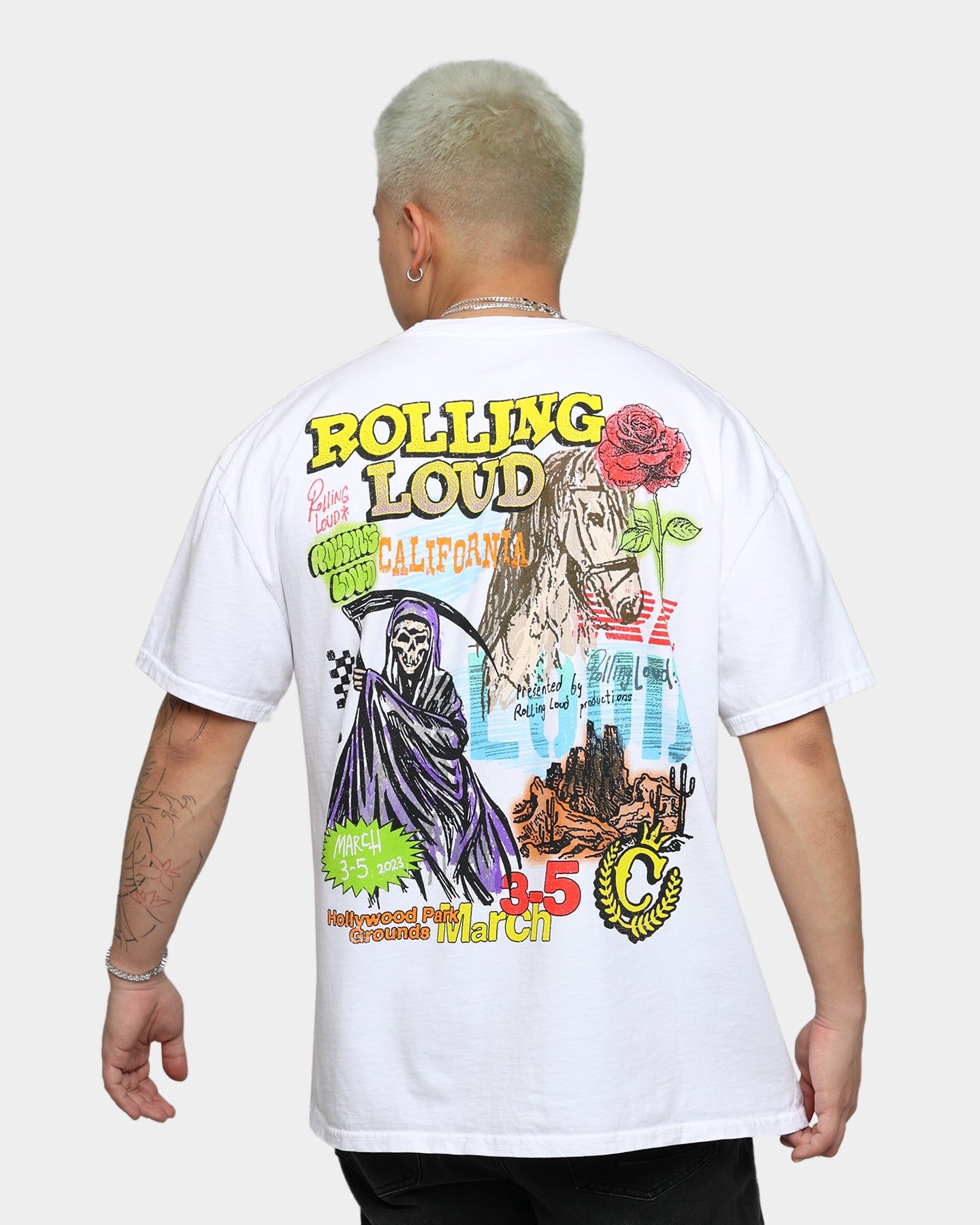 Rolling Loud Rolling Loud Scrapbook T-Shirt White sold by Culture Kings product image thumbnail 2