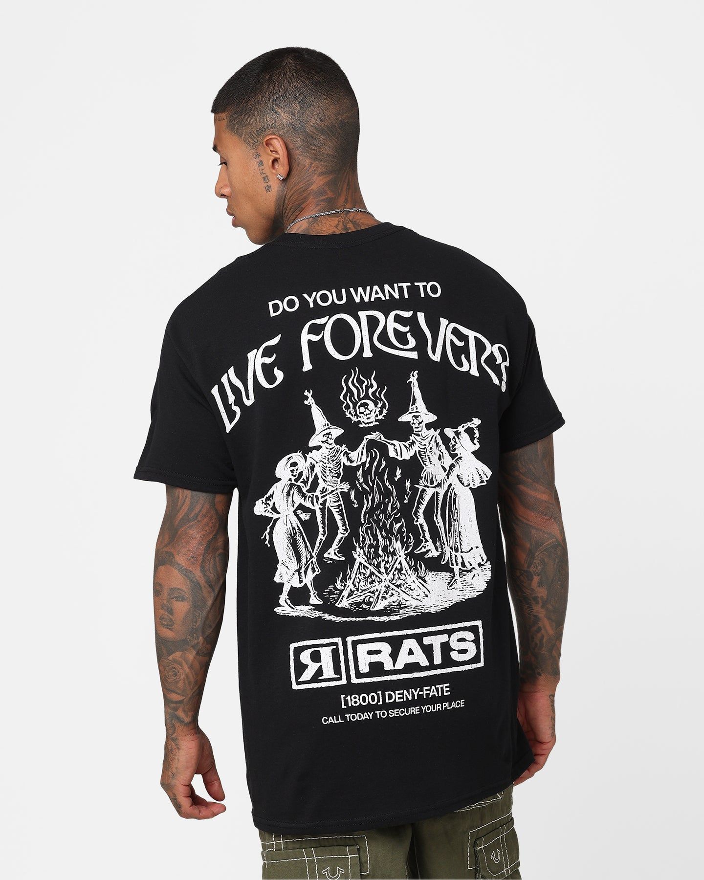 Rats Get Fat Rats Live Forever T-Shirt Black sold by Culture Kings