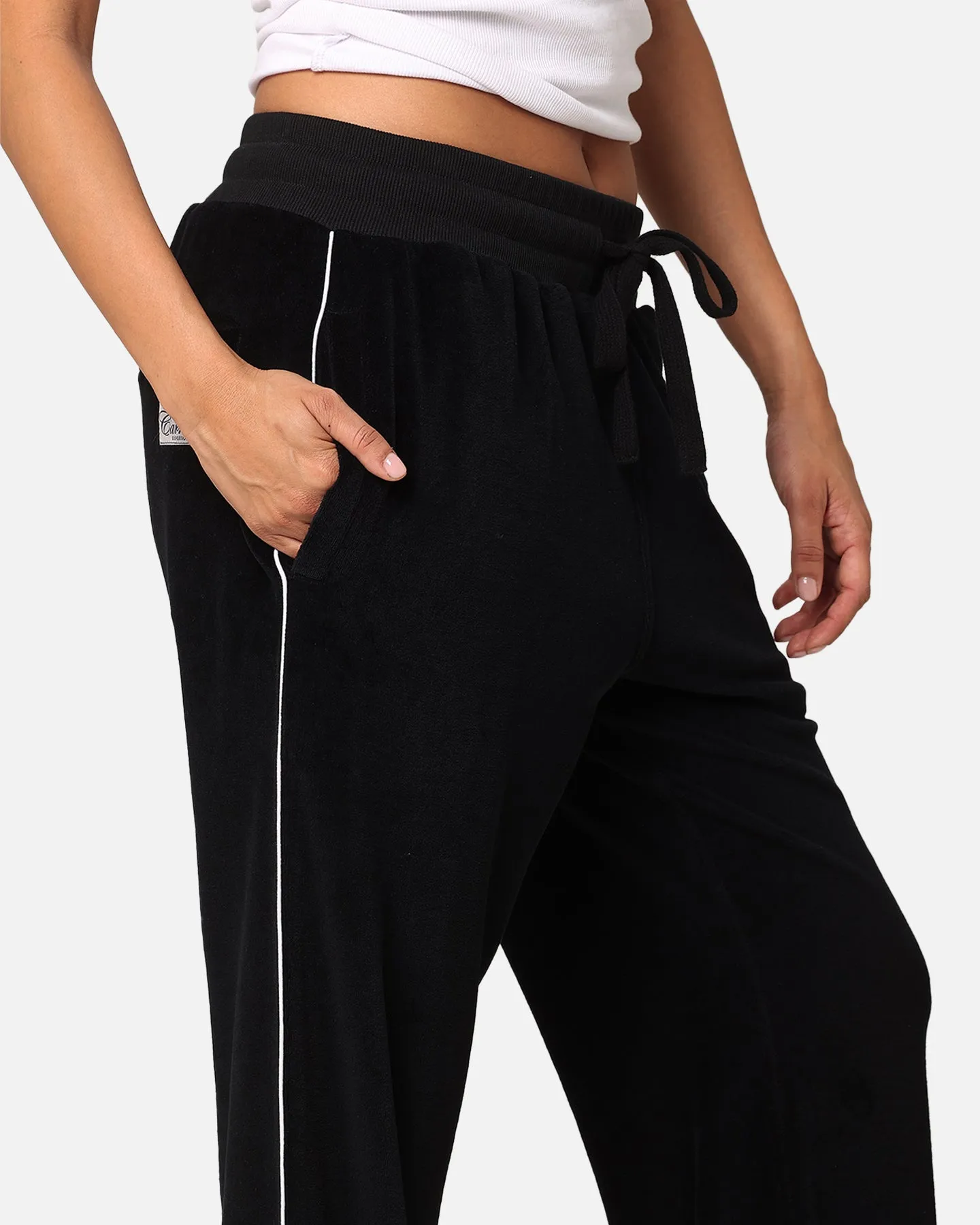 Carre Gorgeous Velour Trackpant Black sold by Culture Kings product image thumbnail 3