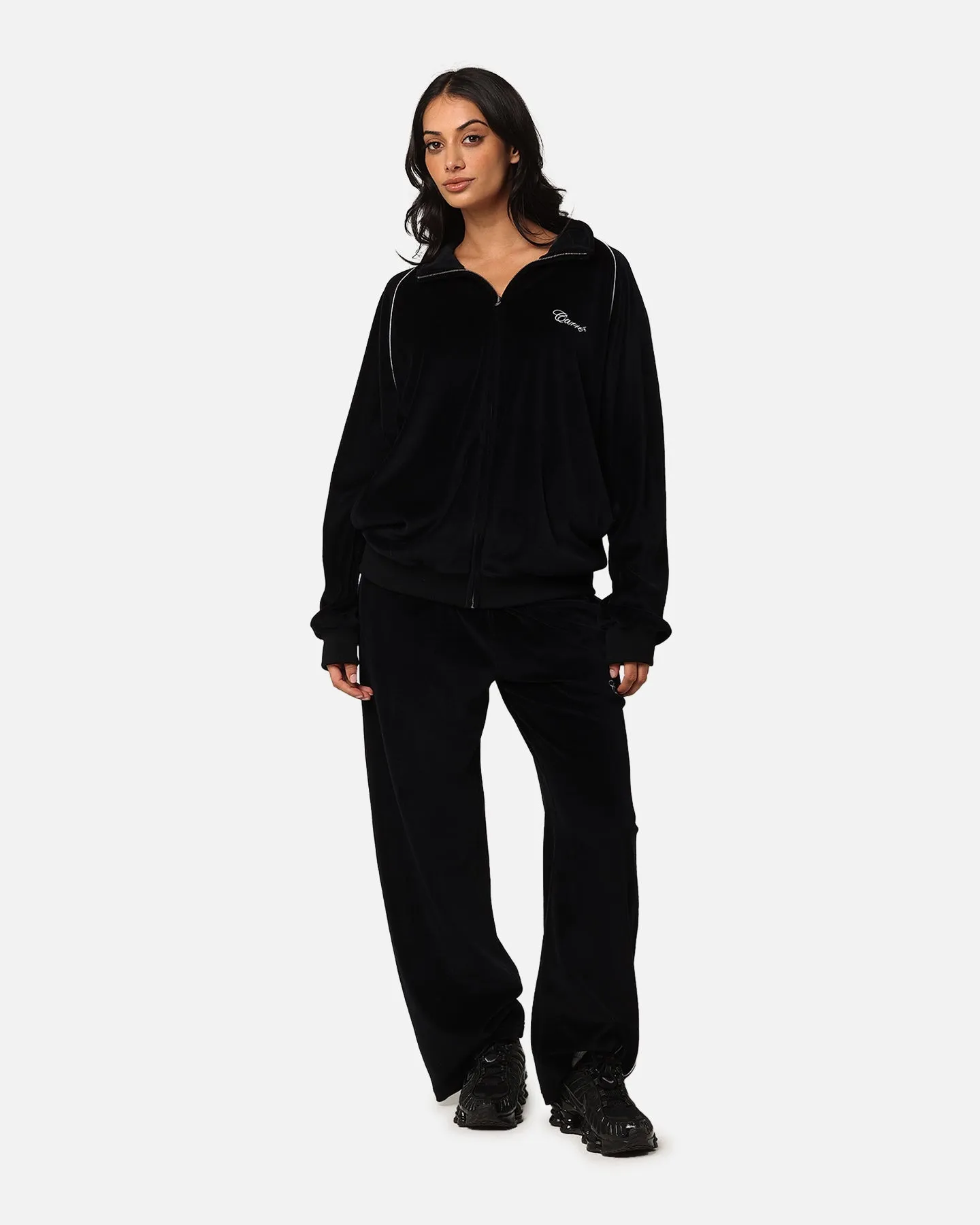 Carre Gorgeous Velour Trackpant Black sold by Culture Kings product image thumbnail 2