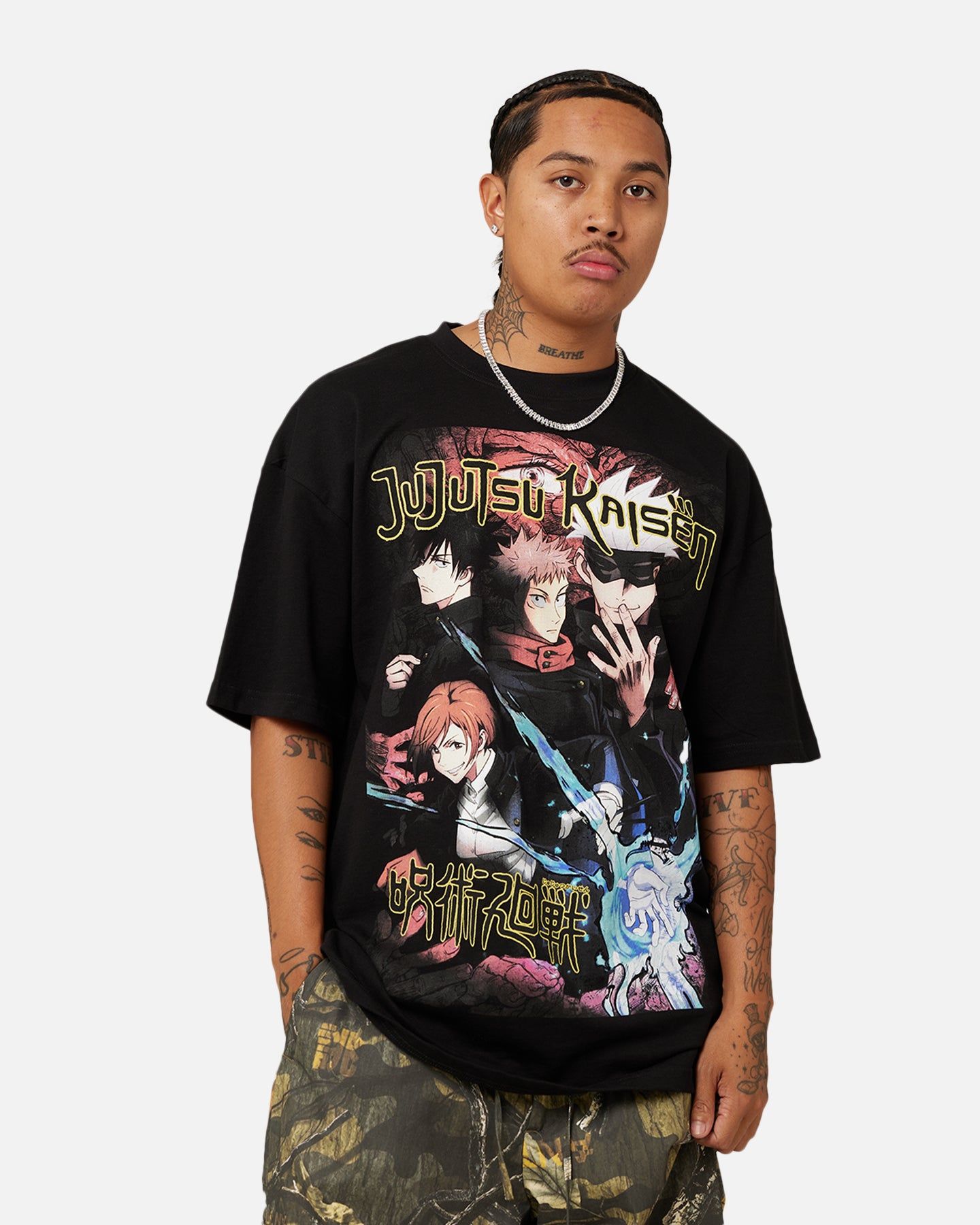 Goat Crew X Jujutsu Kaisen Heavyweight T-Shirt Black sold by Culture Kings