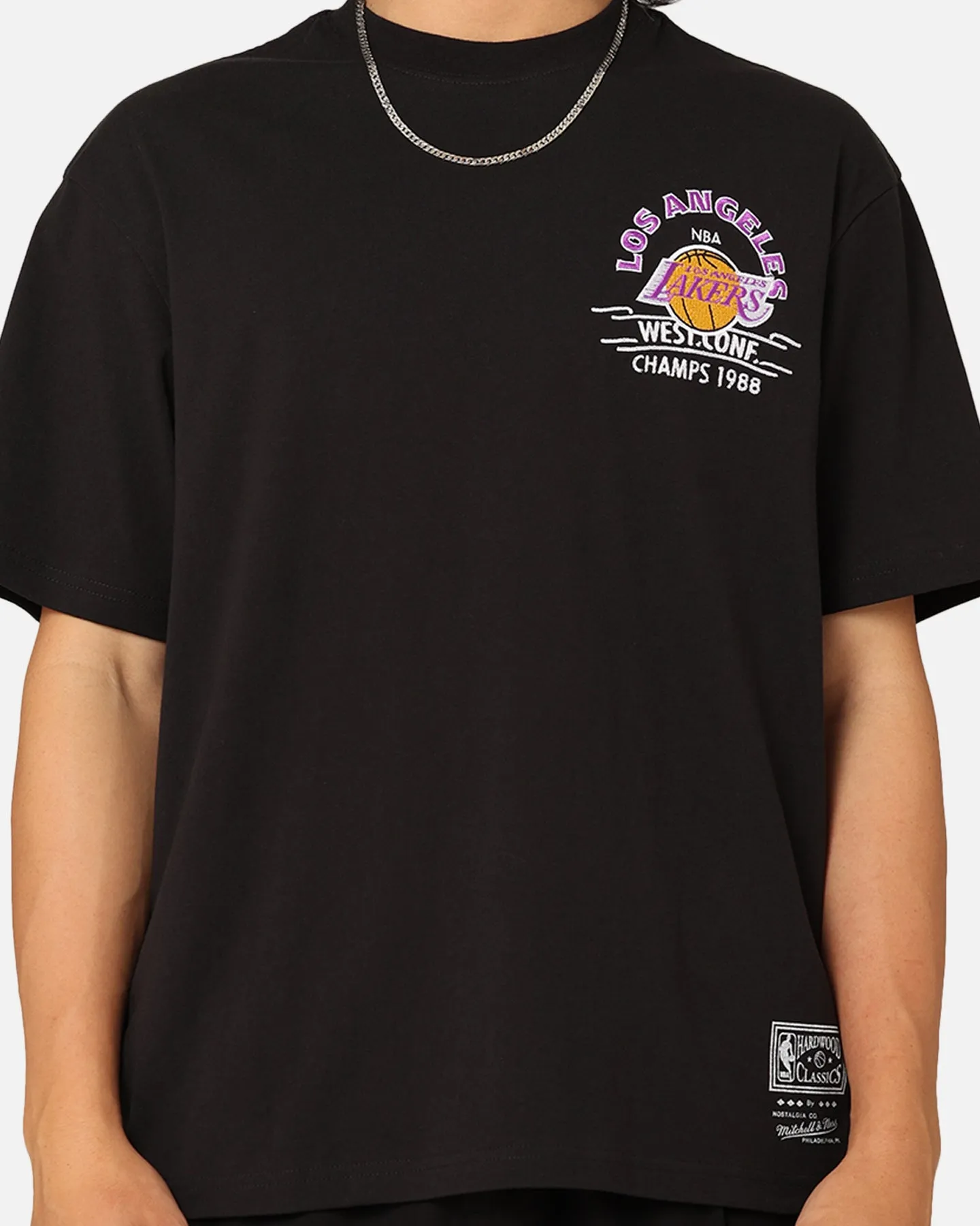 Mitchell & Ness Los Angeles Lakers Arch T-Shirt Faded Black sold by Culture Kings product image thumbnail 4
