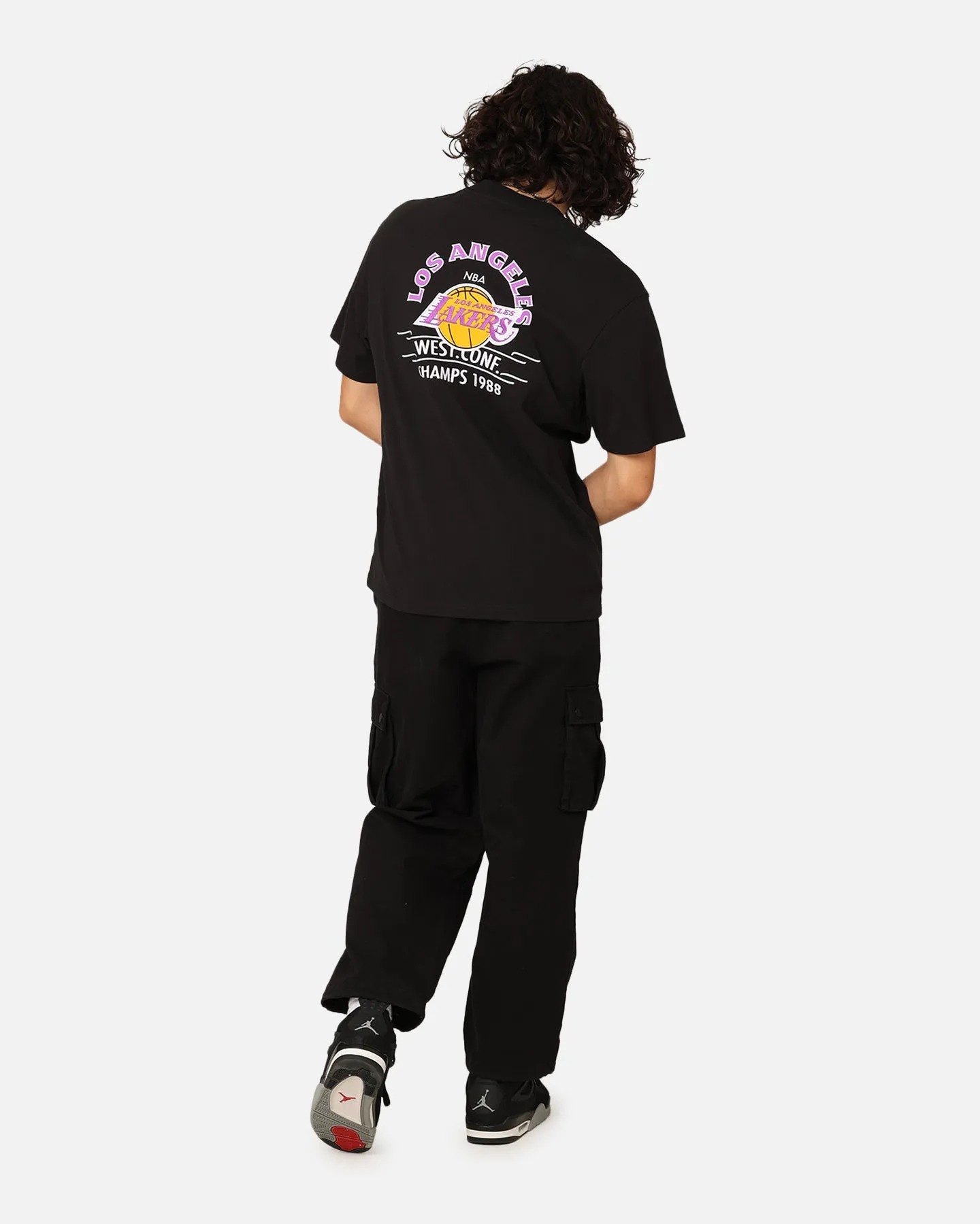 Mitchell & Ness Los Angeles Lakers Arch T-Shirt Faded Black sold by Culture Kings product image thumbnail 3