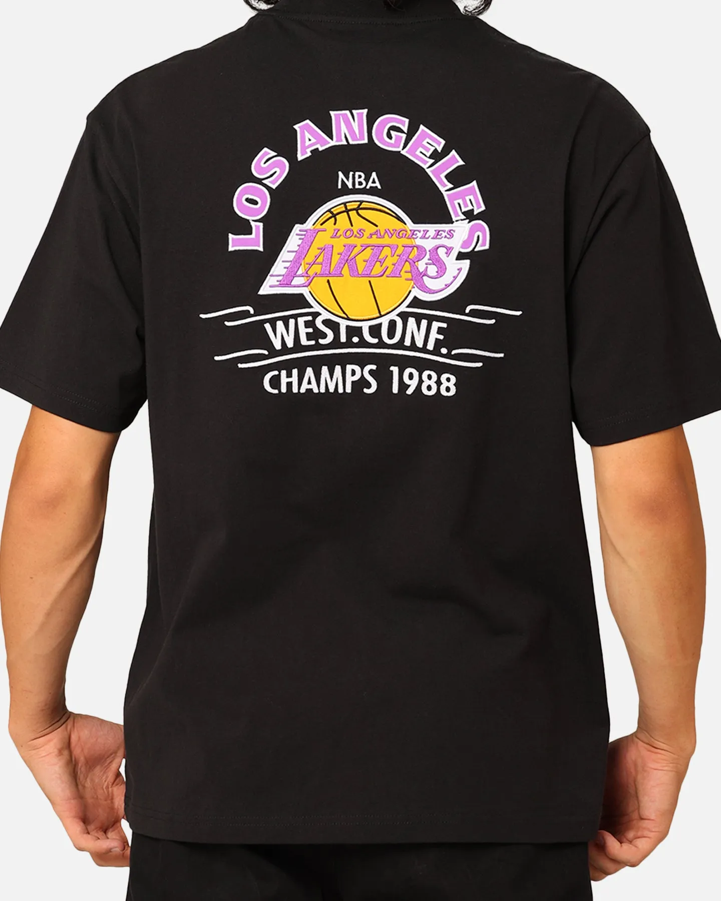 Mitchell & Ness Los Angeles Lakers Arch T-Shirt Faded Black sold by Culture Kings product image thumbnail 5