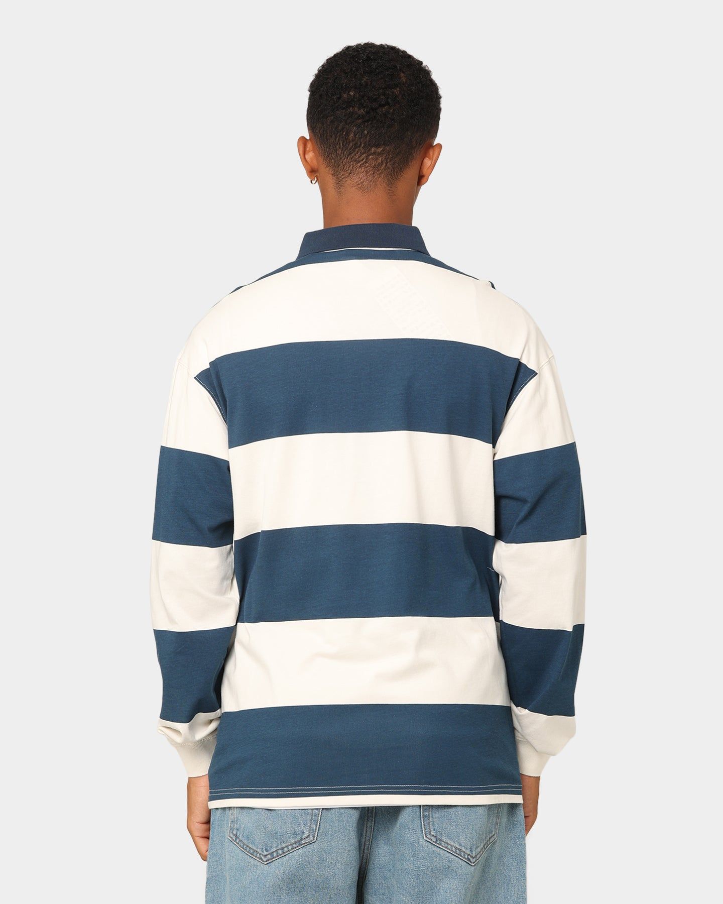 Majestic Athletic Los Angeles Dodgers Vintage Athletic Stripe Rugby Jersey Vintage White/French Blue sold by Culture Kings product image thumbnail 4