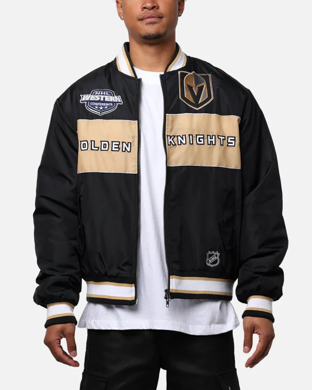 Majestic Athletics Vegas Golden Knights Moto Jacket Faded Black sold by Culture Kings