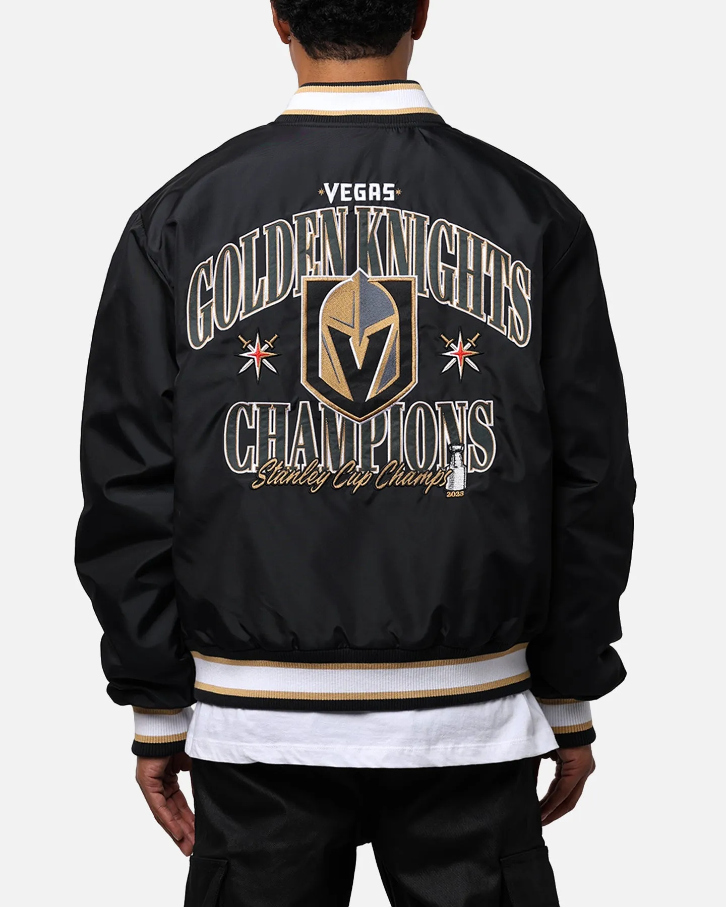 Majestic Athletics Vegas Golden Knights Moto Jacket Faded Black sold by Culture Kings product image thumbnail 2