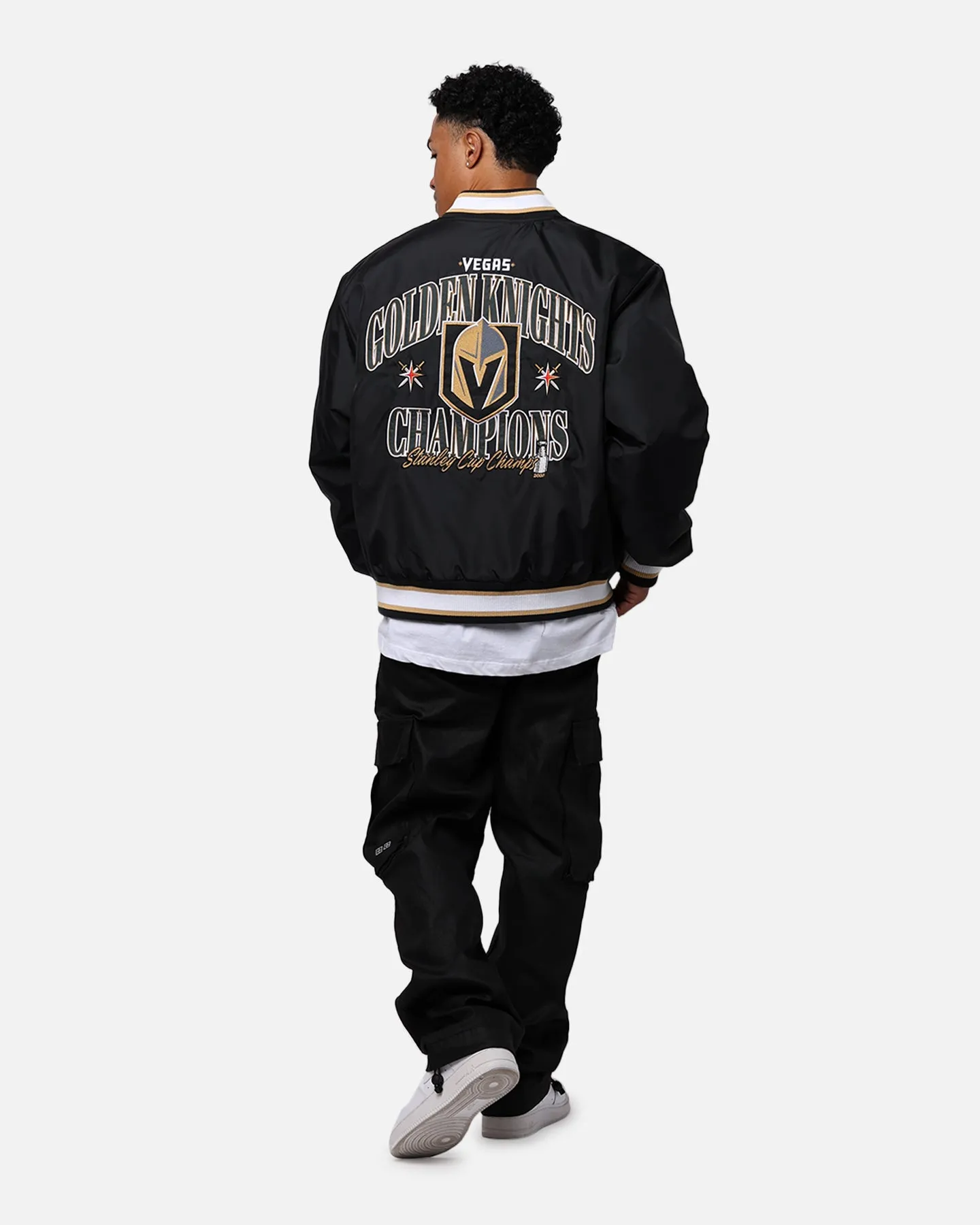 Majestic Athletics Vegas Golden Knights Moto Jacket Faded Black sold by Culture Kings product image thumbnail 3