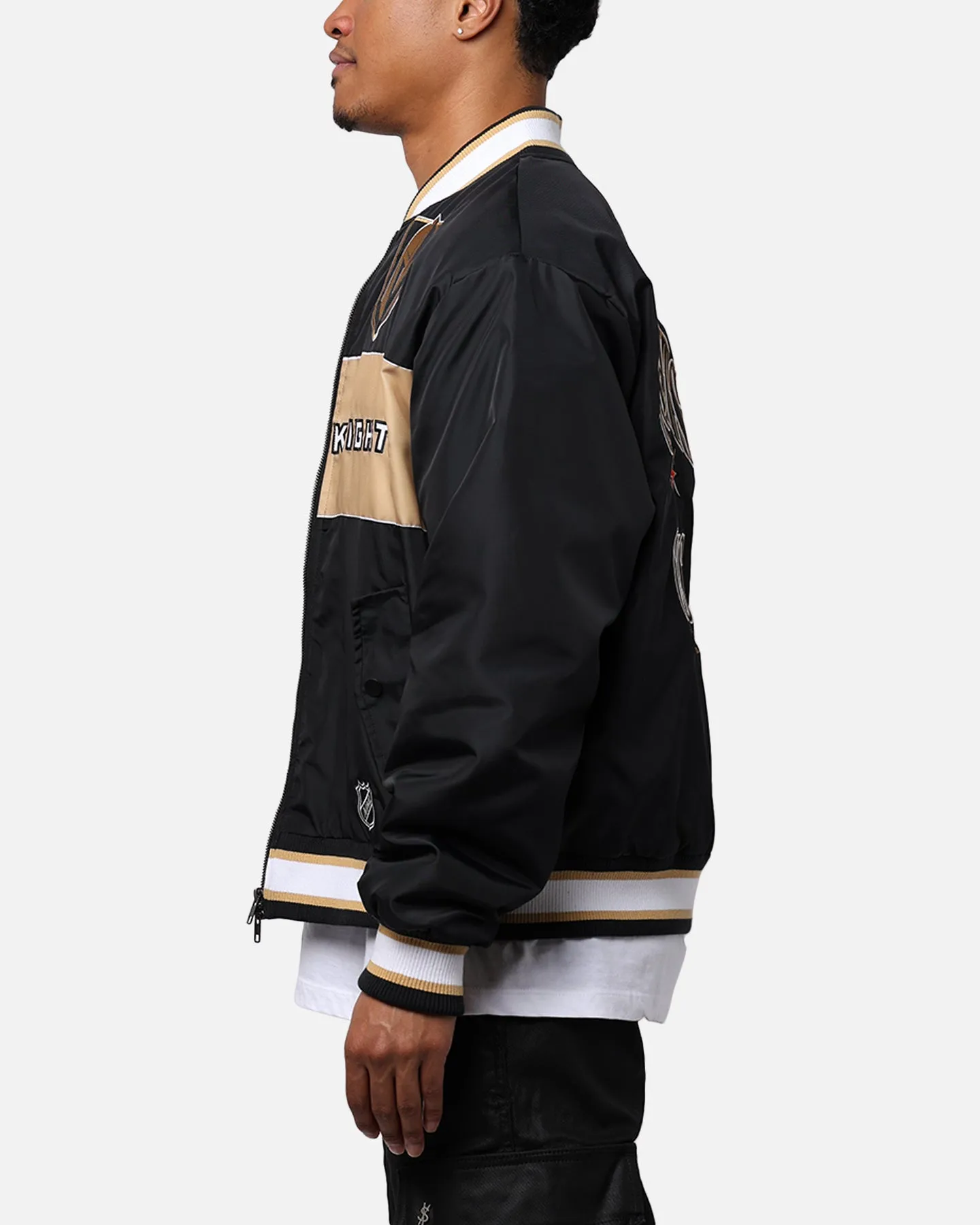 Majestic Athletics Vegas Golden Knights Moto Jacket Faded Black sold by Culture Kings product image thumbnail 5