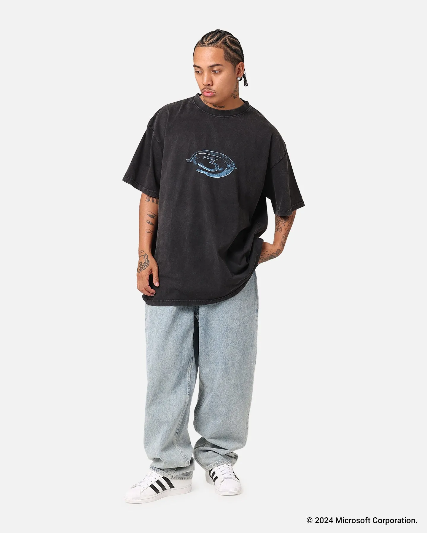 Goat Crew X Halo Halo 3 Vintage T-Shirt Black Acidwash sold by Culture Kings product image thumbnail 5