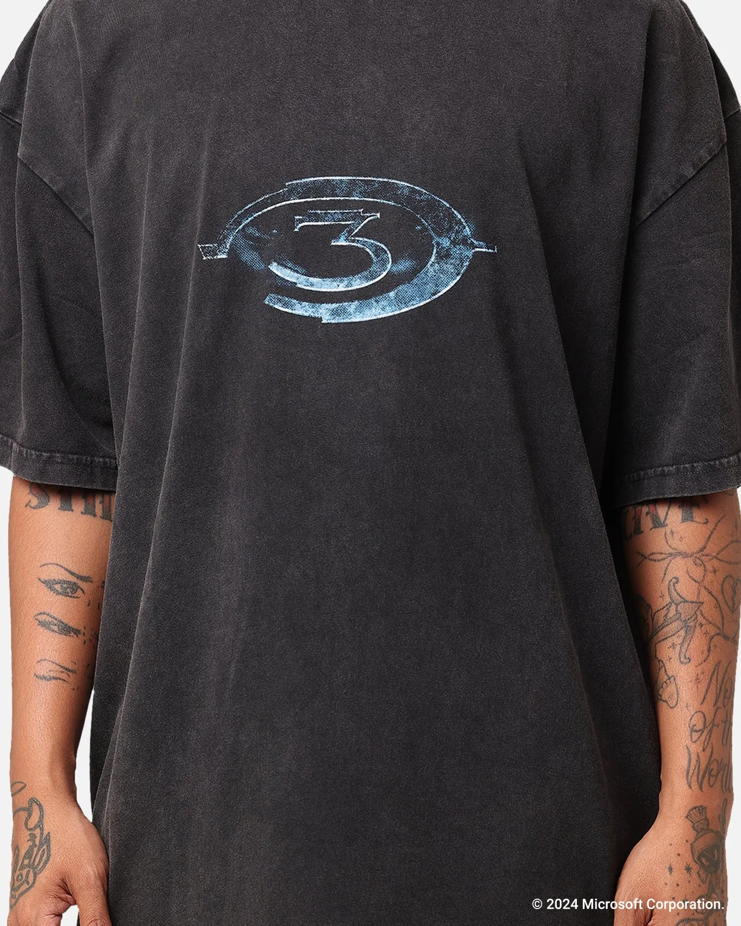 Goat Crew X Halo Halo 3 Vintage T-Shirt Black Acidwash sold by Culture Kings product image thumbnail 4