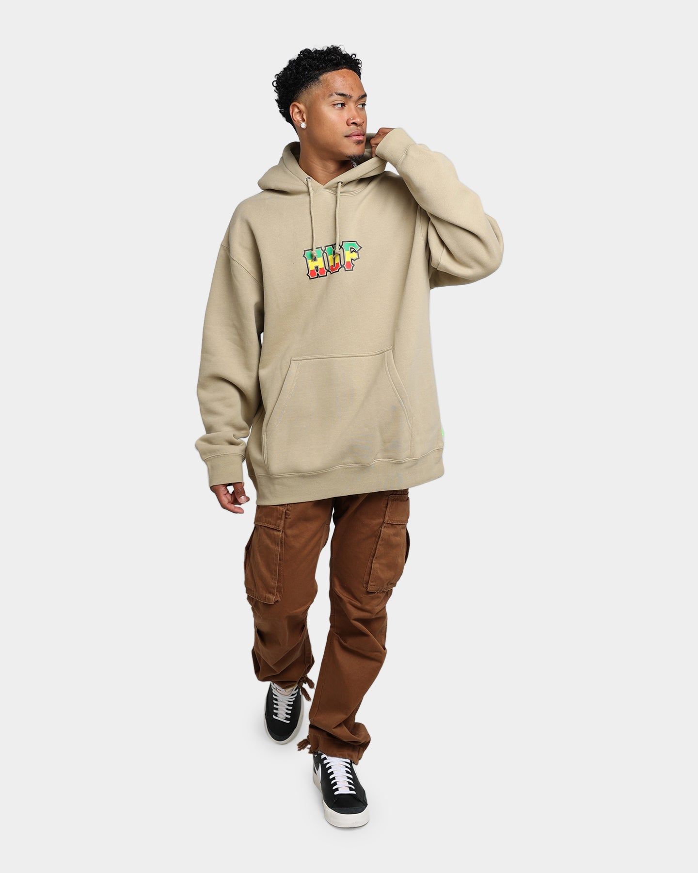 HUF Righteous Pullover Hoodie Tan sold by Culture Kings product image thumbnail 2