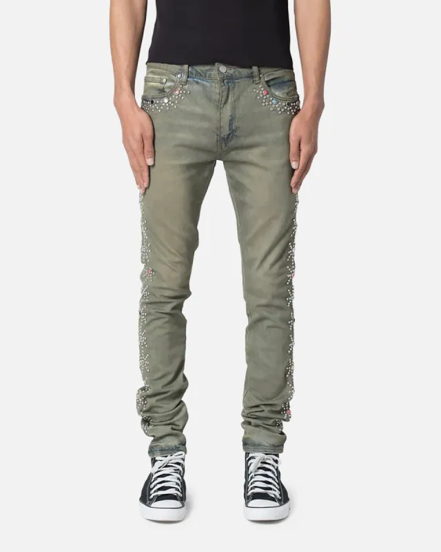 MNML X620 Studded Skinny Denim Jean Blue sold by Culture Kings