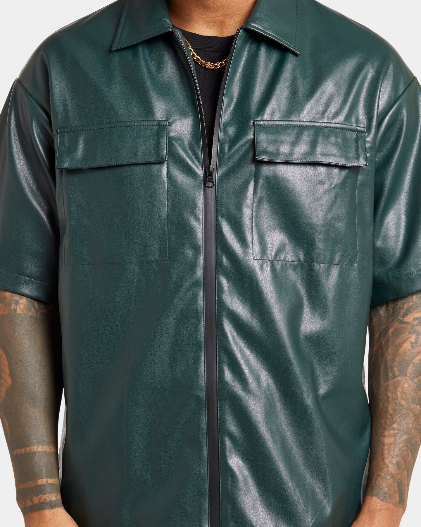 XXIII Dimi Leather Jacket Dark Green sold by Culture Kings product image thumbnail 3