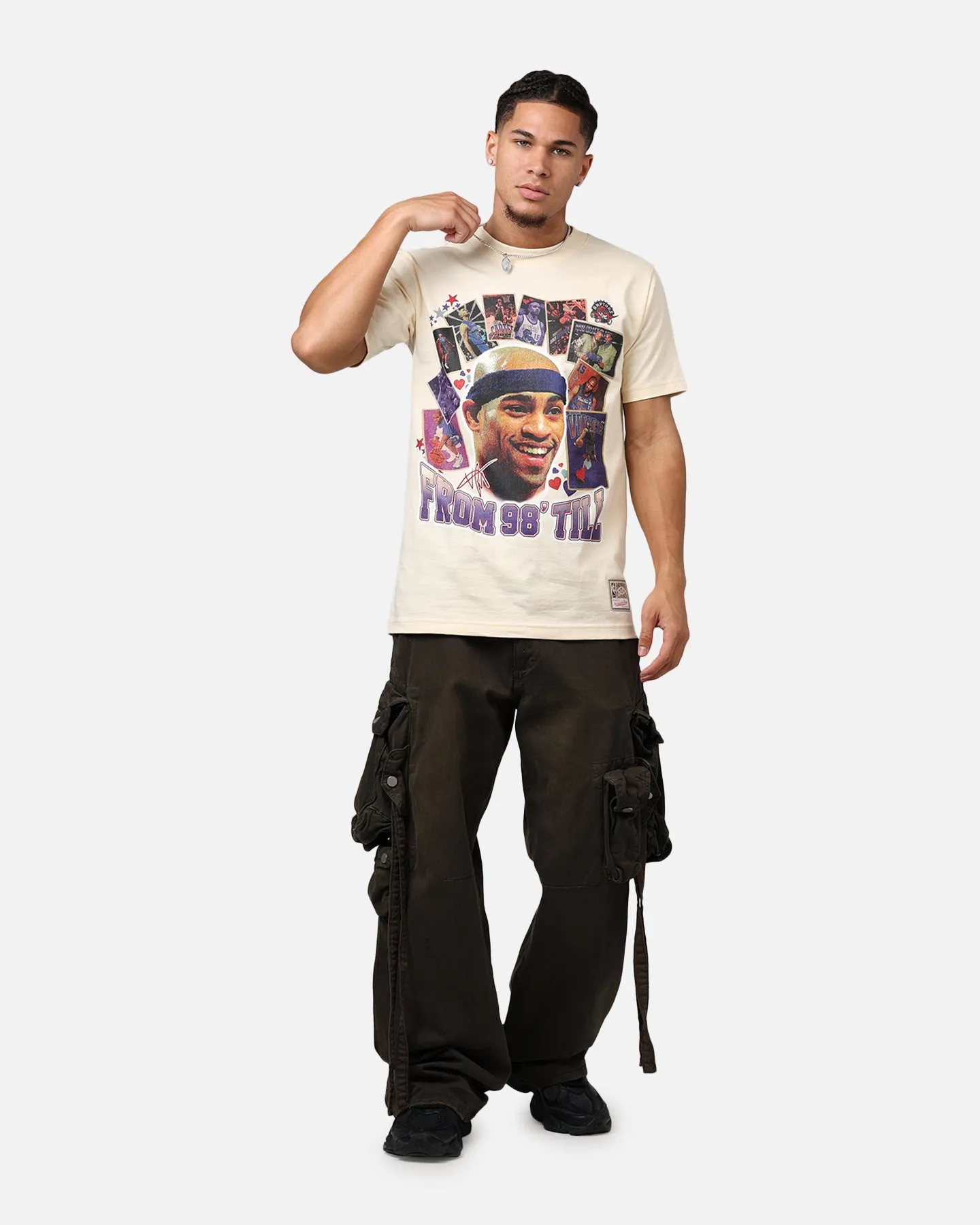 Mitchell & Ness Vince Carter From 98' T-Shirt Cream sold by Culture Kings product image thumbnail 3