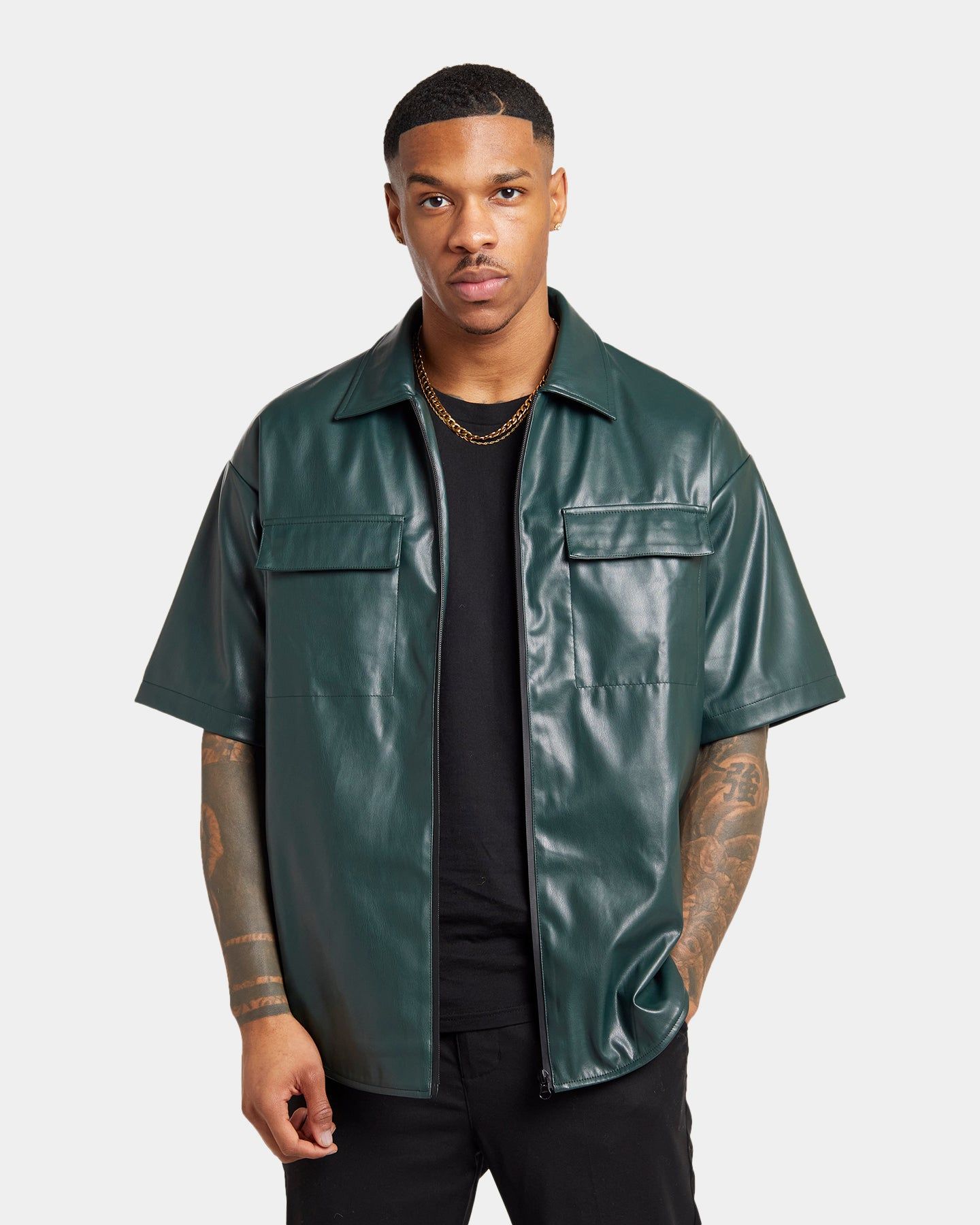 XXIII Dimi Leather Jacket Dark Green sold by Culture Kings