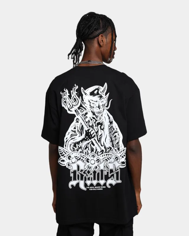 Rats Get Fat Idle Hands T-Shirt Black sold by Culture Kings