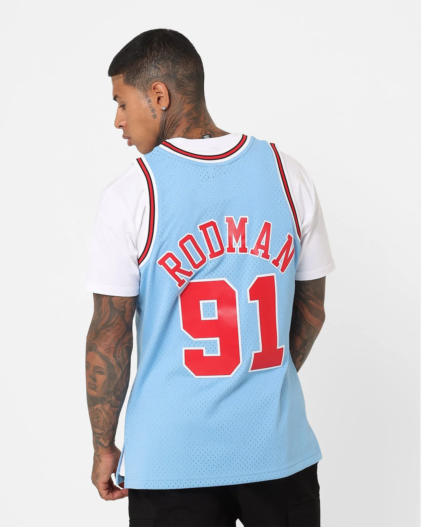 Mitchell & Ness Chicago Bulls Dennis Rodman Swing Jersey Sky Blue sold by Culture Kings product image thumbnail 2
