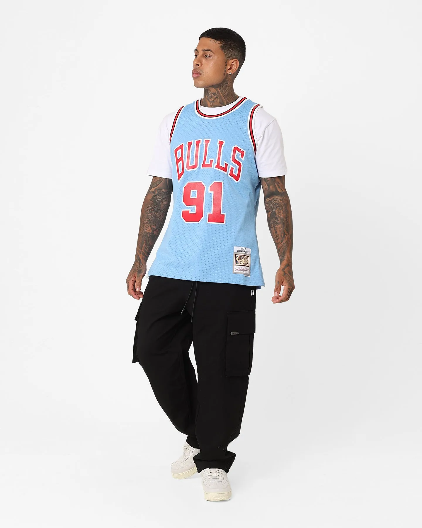 Mitchell & Ness Chicago Bulls Dennis Rodman Swing Jersey Sky Blue sold by Culture Kings product image thumbnail 3