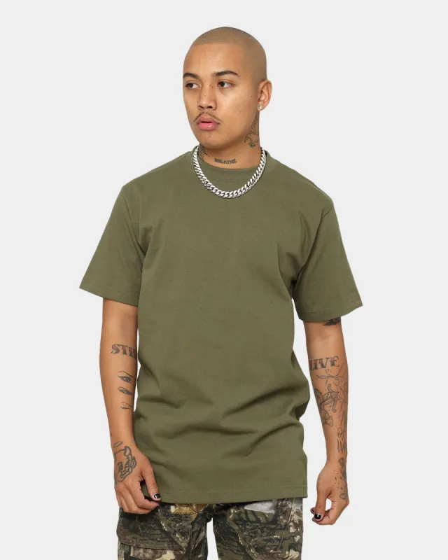 Shaka Wear Max Heavyweight Short Sleeve T-Shirt Olive made by Culture Kings