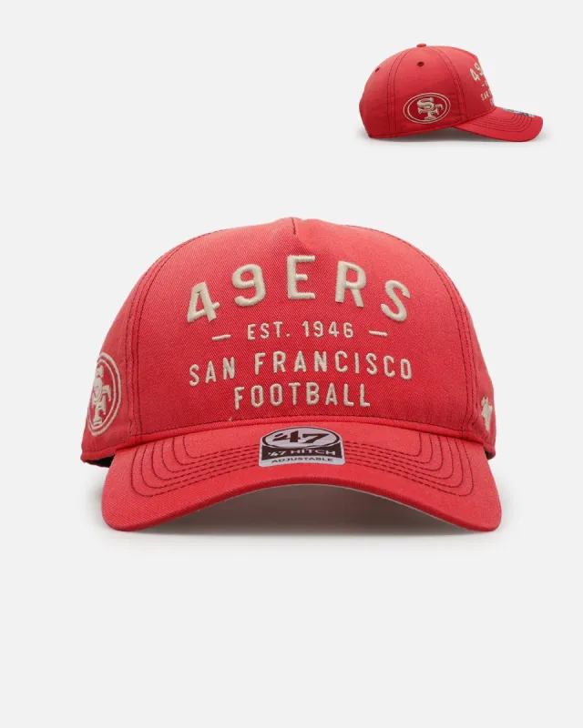 47 Brand San Francisco 49ers 'Dusted Hitch' 47 Hitch Snapback Red sold by Culture Kings