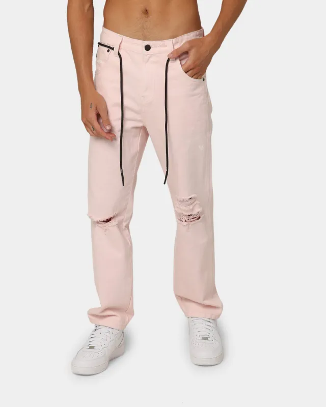 The Anti Order Post Dated Relaxed Jeans Pastel Pink sold by Culture Kings
