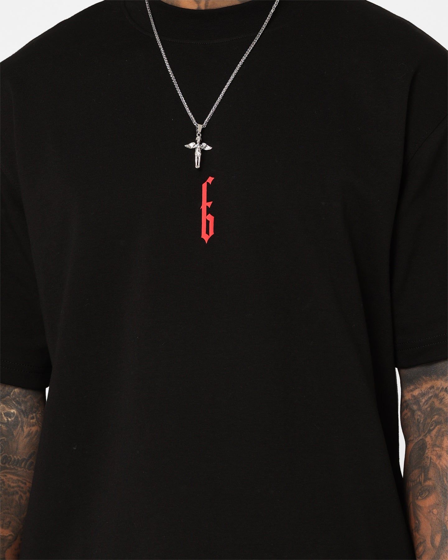 Fallen Breed Monogram T-Shirt Black/Red sold by Culture Kings product image thumbnail 4