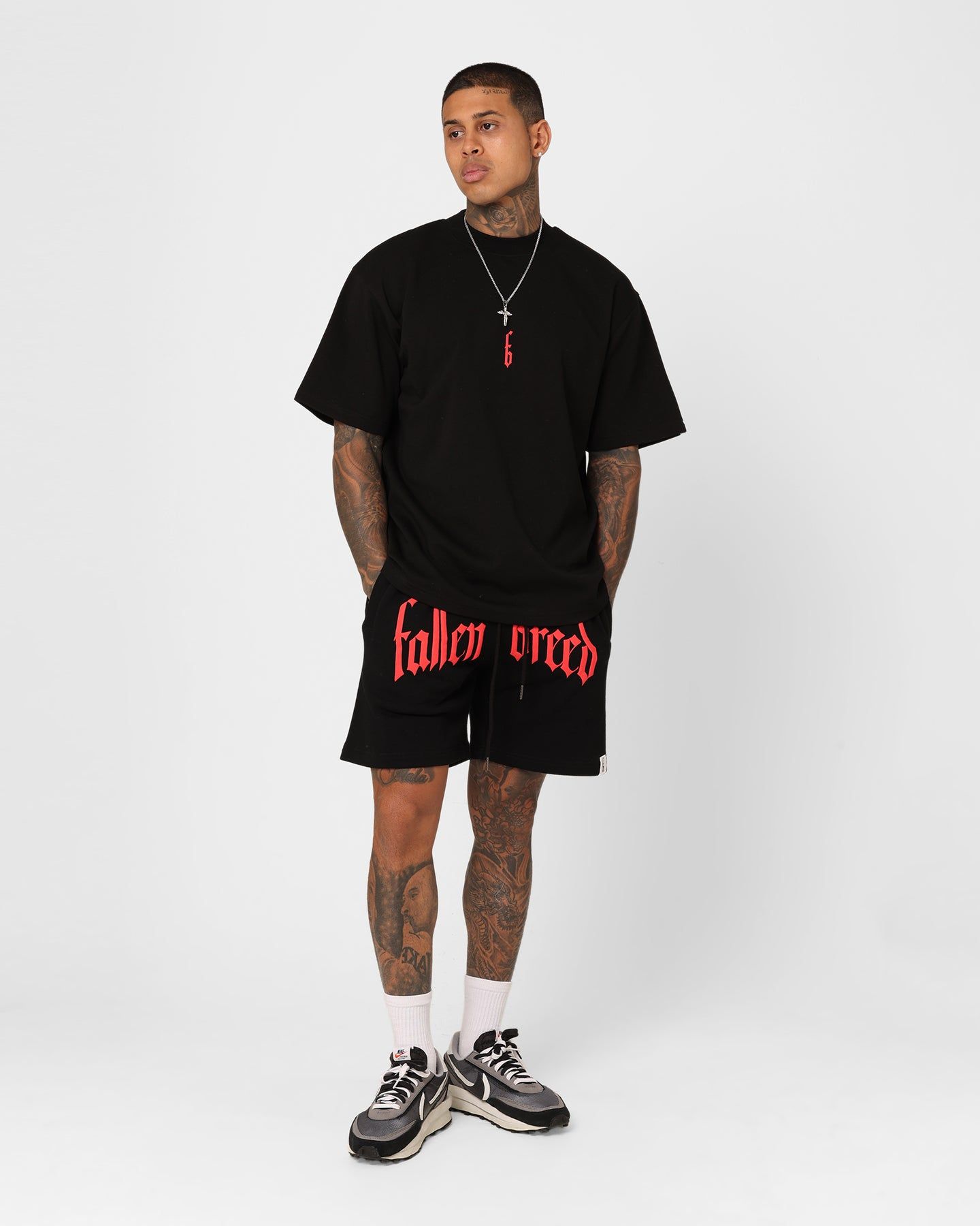 Fallen Breed Monogram T-Shirt Black/Red sold by Culture Kings product image thumbnail 3