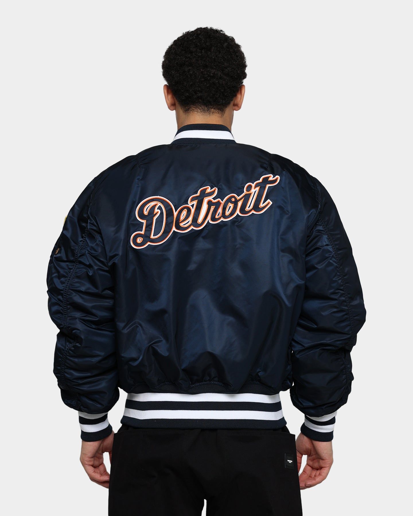 New Era X Alpha Series X NFL Detroit Tigers MA-1 Bomber Jacket Blue sold by Culture Kings product image thumbnail 5