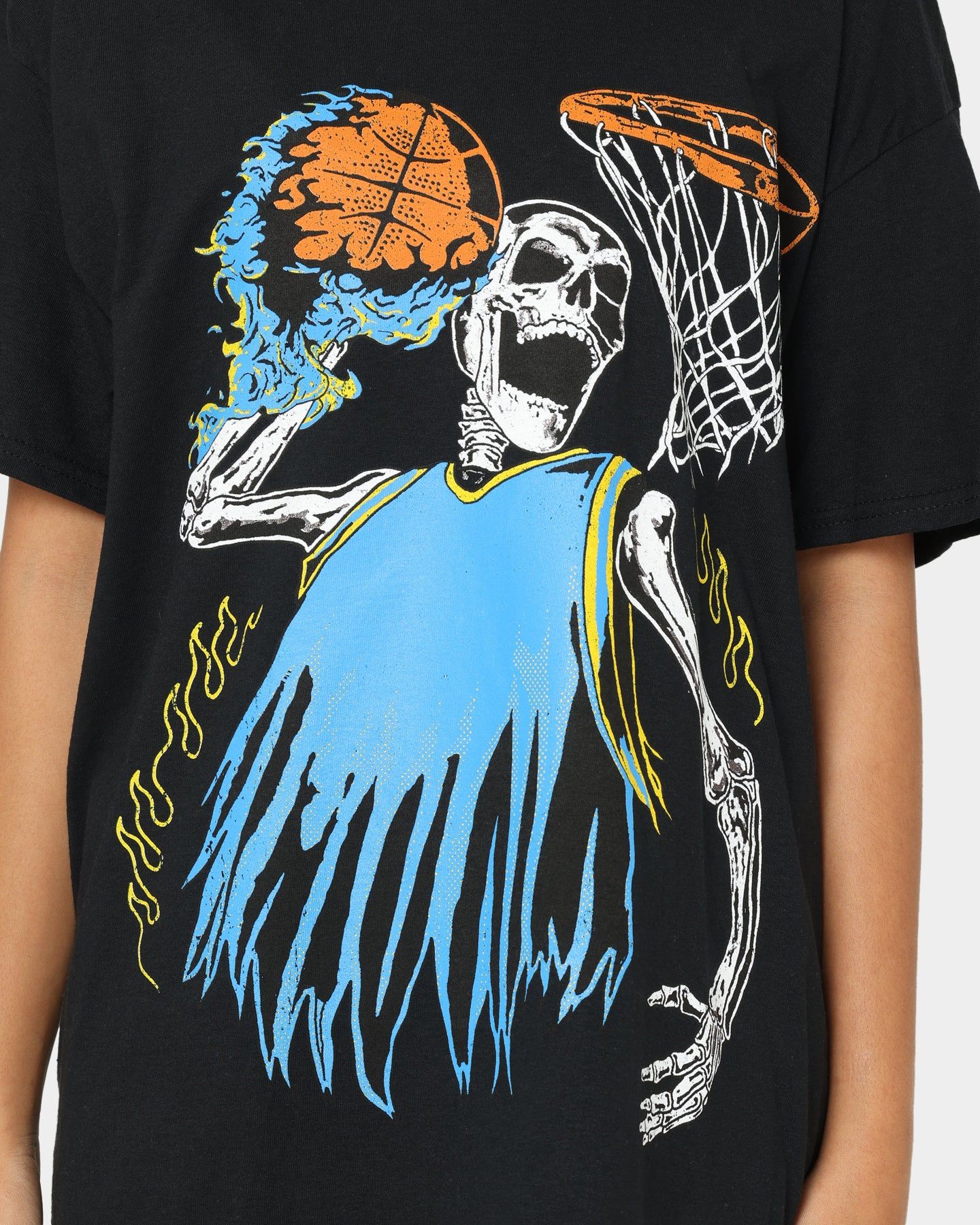 Goat Crew Playoff Skeleton T-Shirt Black/Blue sold by Culture Kings product image thumbnail 3