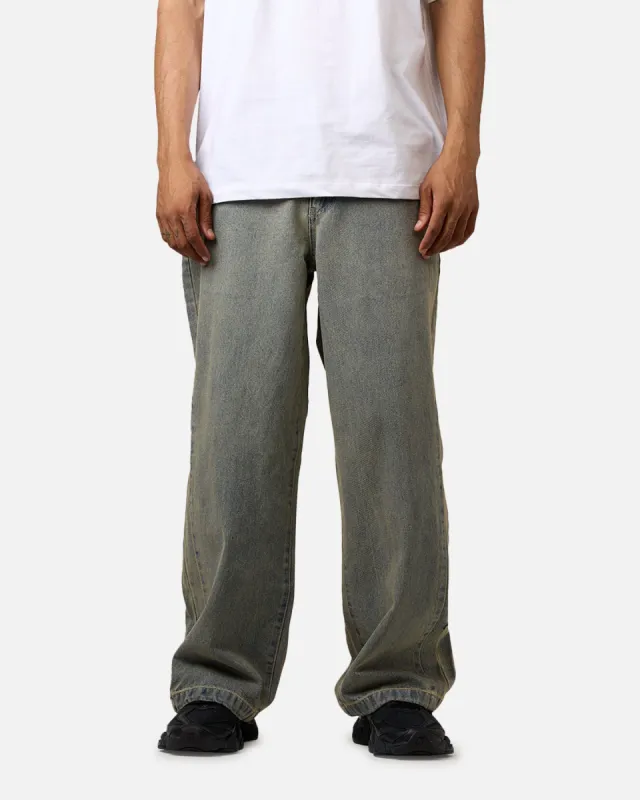 Loiter Star Walker Wide Leg Jean Washed Blue sold by Culture Kings