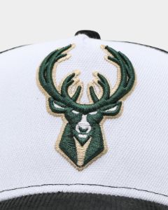 New Era Milwaukee Bucks 'NBA Summer League' 9FORTY A-Frame Snapback Black/White sold by Culture Kings