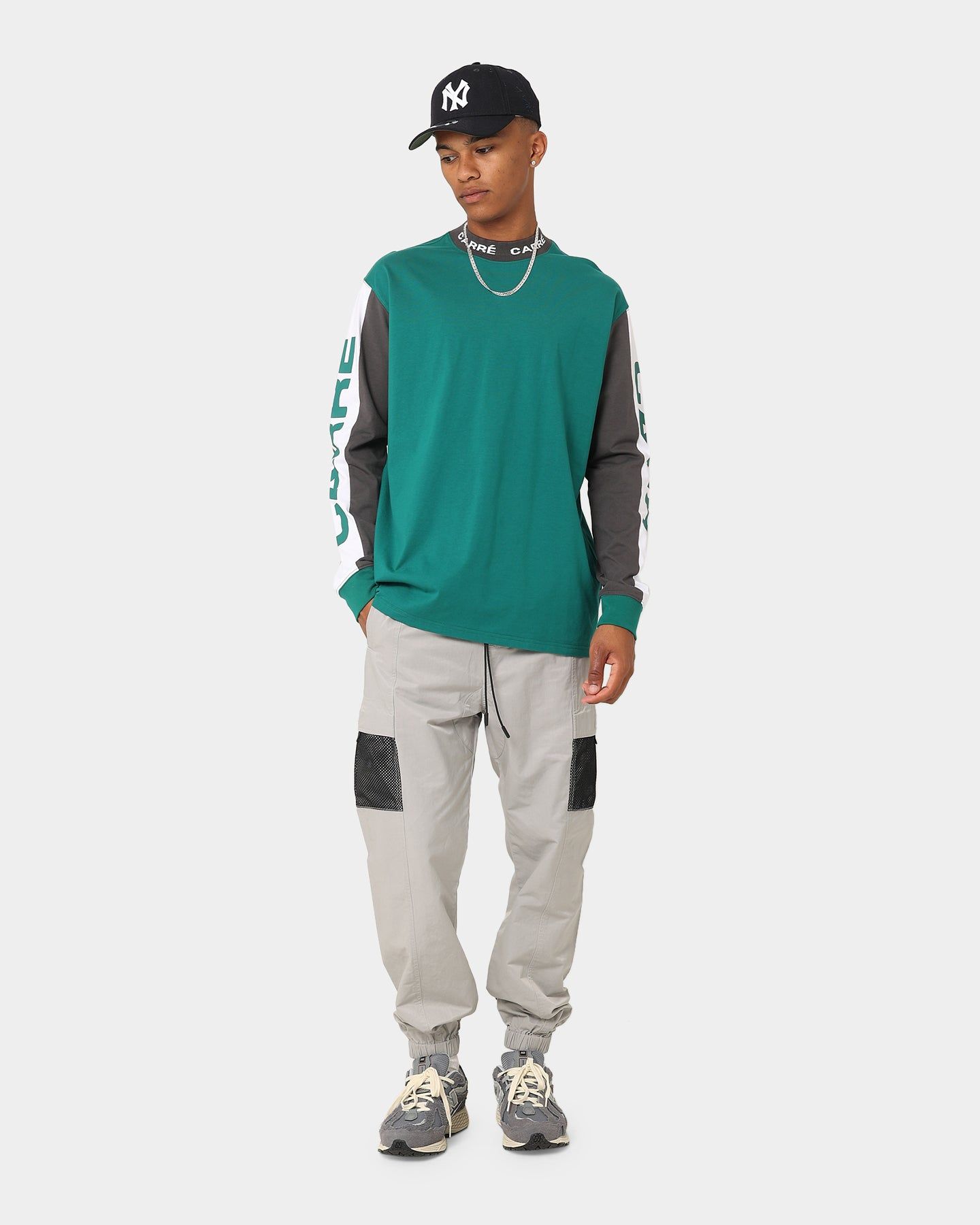 Carre Tournee Long Sleeve Panel T-Shirt Dark Teal sold by Culture Kings product image thumbnail 4