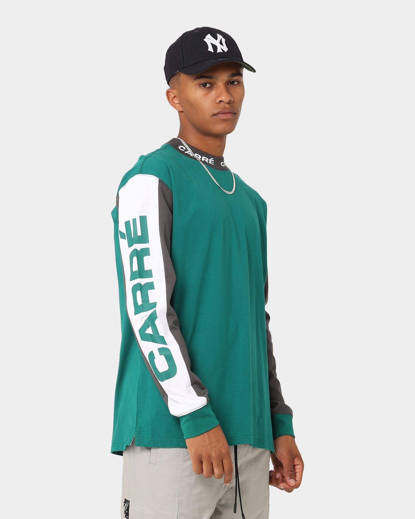 Carre Tournee Long Sleeve Panel T-Shirt Dark Teal sold by Culture Kings product image thumbnail 3