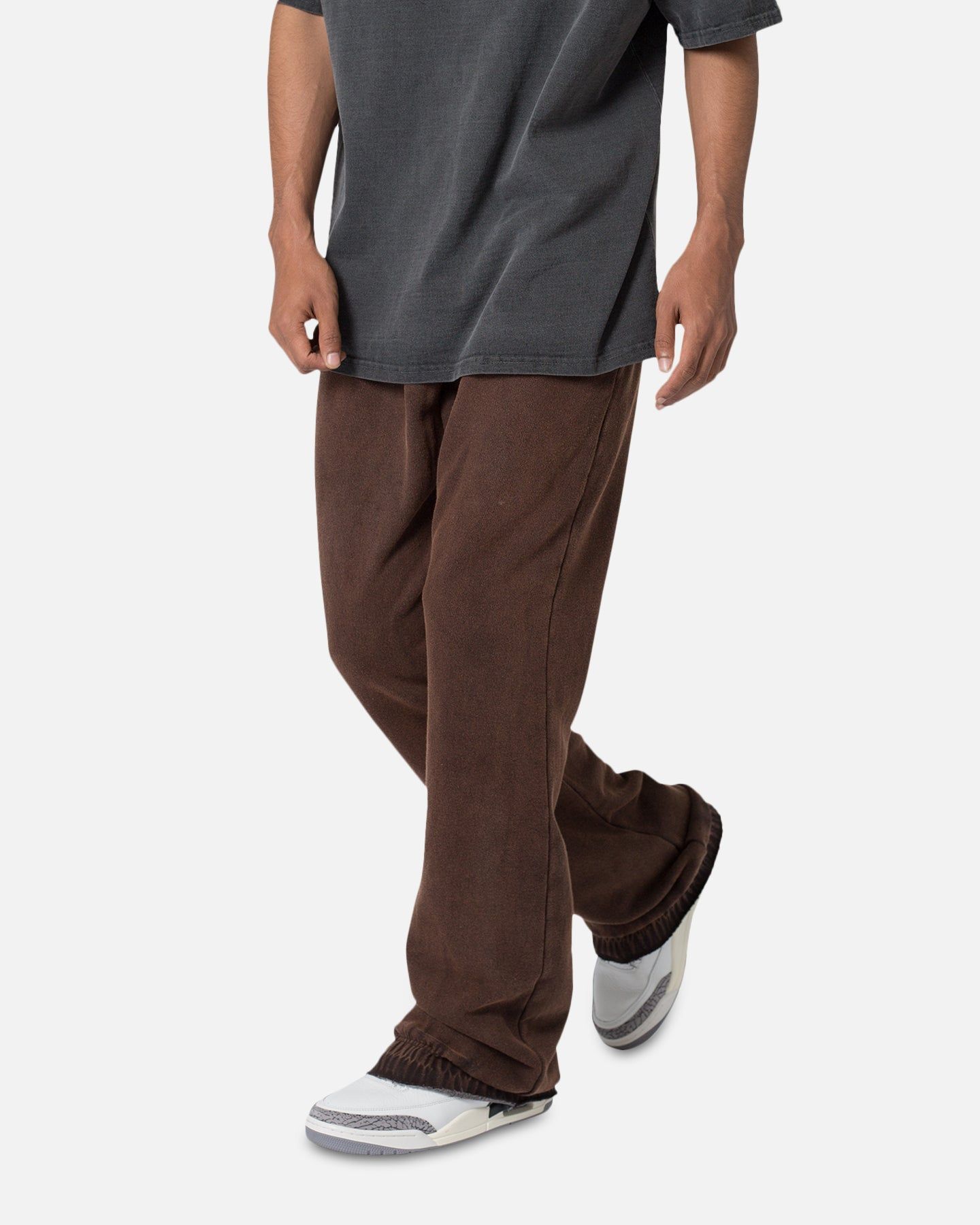 MNML Washed Flare Sweatpants Brown sold by Culture Kings
